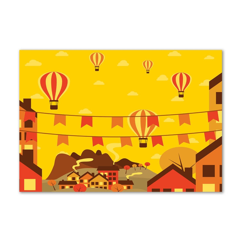 Balloons Over The City - Wrapped Canvas Print