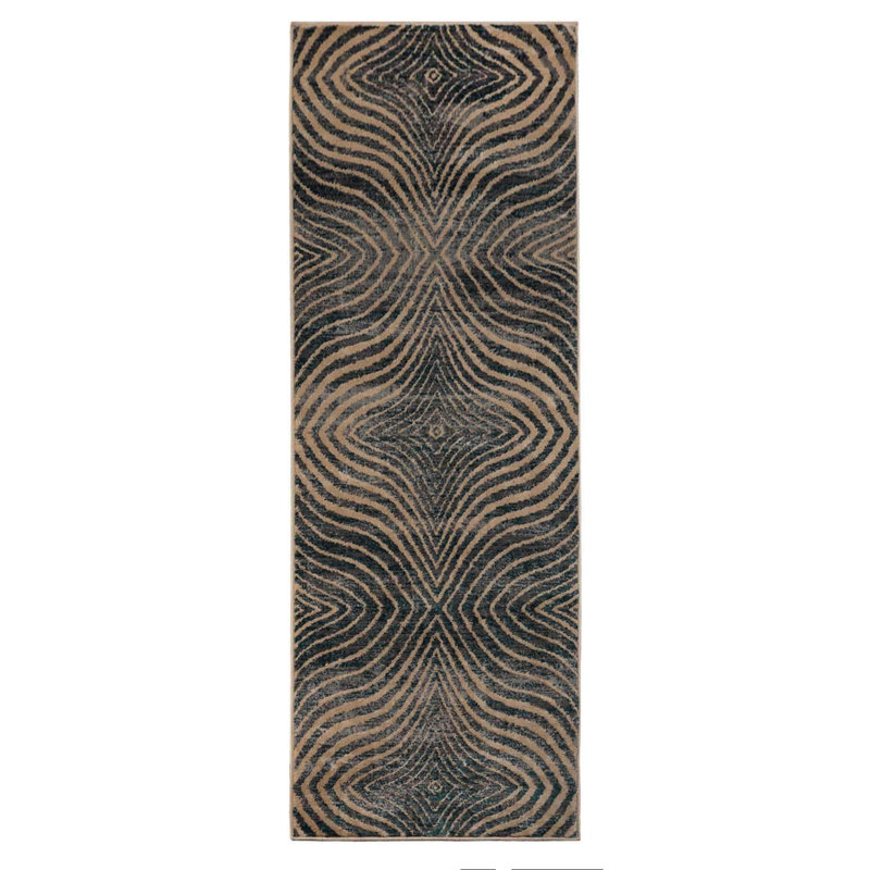 Tapis d'intérieur moderne à motif géométrique 100% polypropylène à motif géométrique Buskirk