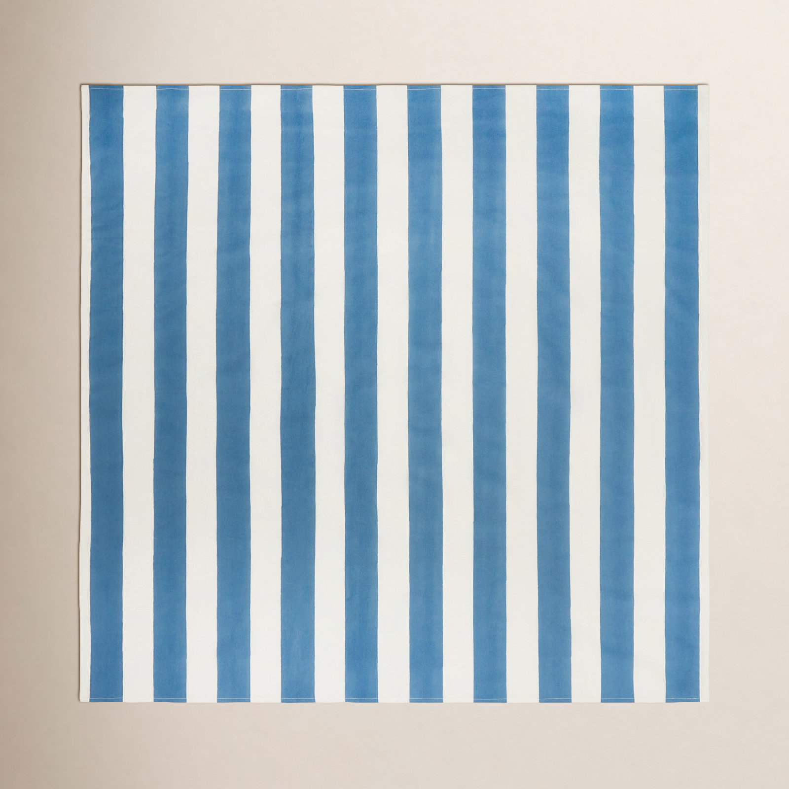 Brezhane Striped Independence Day Tablecloth, 59" Square, Blue