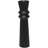 Black Metal Tall Art Deco Fluted Floor Decorative Vase, 8" x 8" x 32"-326744566-326744564