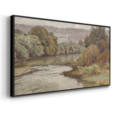 Série paysage - MCXLV III - Toile tendue avec châssis encadré - Prêt à être accroché