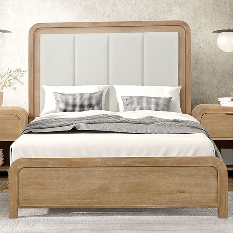 Mobilier de chambre à coucher de style transitionnel Eastern Bed Channel, Très grand lit