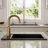 Quartz Top Mount Sinks 15.75 " L Drop-In Single Bowl Granite and Quartz Kitchen Sink-100847441