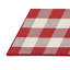 Tapis de zone rouge/crème contemporaine-929671590