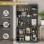 Grand garde-manger de 70 po avec 4 portes, grand bahut et armoire avec rangement, station de charge, tiroir et tablettes ouvertes de 70 po