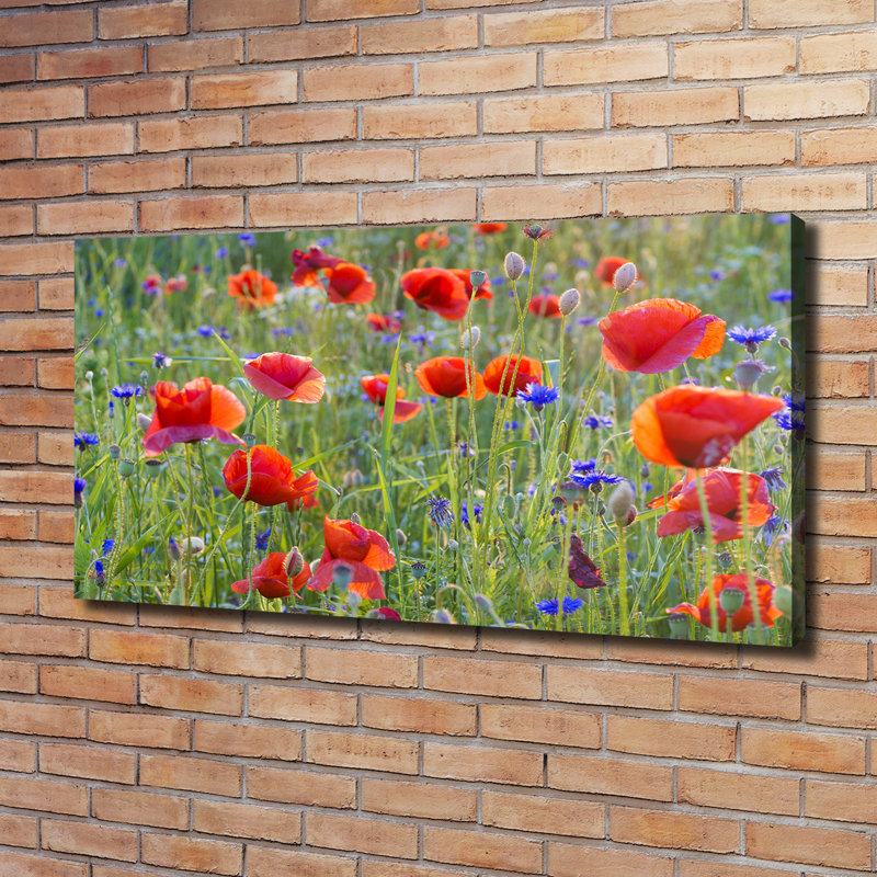 Field Flowers - Wrapped Canvas Print