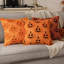 Housse de coussin décorative citrouille d'automne pour l'Halloween 50 x 50 cm orange et noir-136358921-136358918