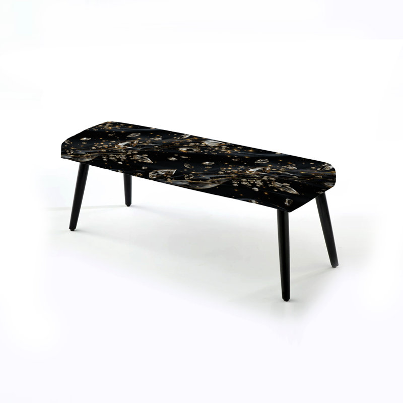Banc en cristal noir Glamour Opulence - Glamour