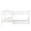 Lit superposé en L avec lit gigogne pour plusieurs personnes - Lit mezzanine en bois massif-798052429