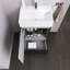 Meuble-lavabo autoportant moderne rayé de 20 po x H 33 po avec lavabo en céramique intégré-1106711984