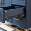 Ensemble de meuble-lavabo simple 36 po bleu