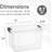 Latitude Run® Clear Storage Bins with Lids, 3 Pack- Plastic Storage Boxes for Home-151713712