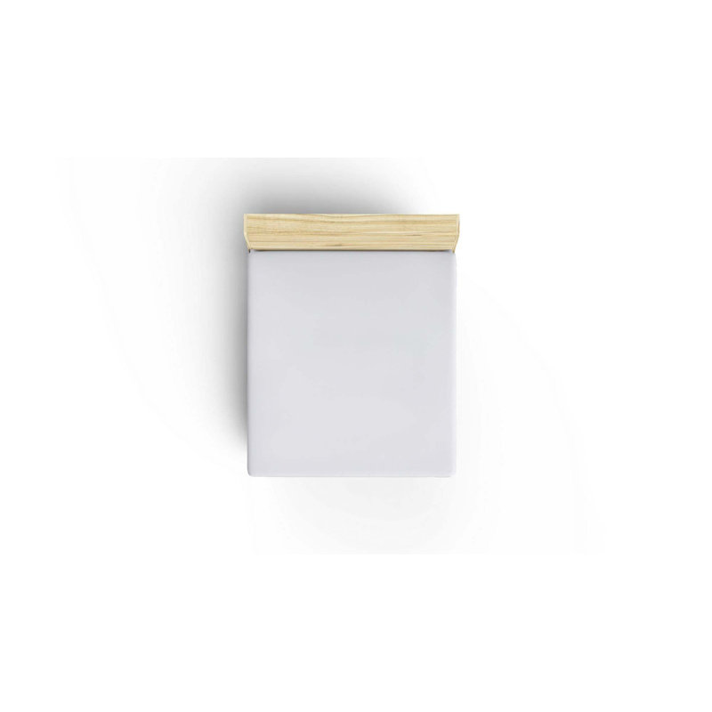 Ranforce Fitted Sheet, White, Twin Fitted Sheet