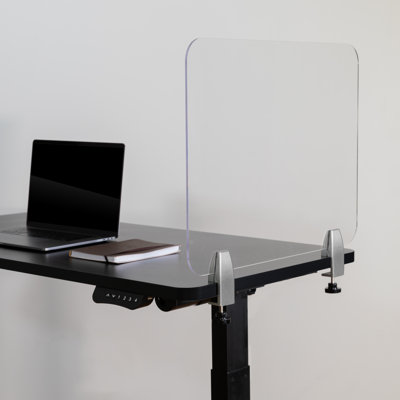 Cloison de bureau en acrylique transparent Cadia (quincaillerie d'installation incluse)