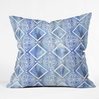 Coussin chambray schatzi brown brun kahala fleur