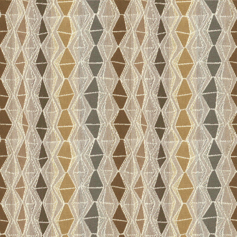 Tanzania Fabric, Ivory/Brown