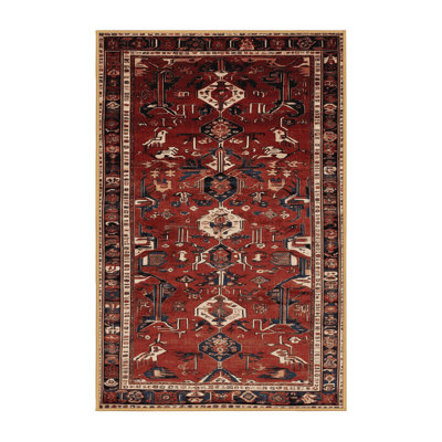 Machine Washable Persian Brown Area Rug