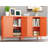 2 Door Metal Storage Side Buffet Cabinet For Bed Room,living Room,entryway,hallway,home,hotel,office,garage,kitchen,1 Removable Shelf.-586947854