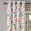 Rideau à œillets 2 panneaux Red Barrel Studio® Floral, saumon vert amande-945815749