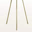 Salida 63"H Floor Lamp, Brass Metal & Ivory / Cream Shade