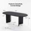 67"L×33.5"D Oval Oak Dining Table with Solid Wood Double Pedestal Modern Kitchen Table for Living Room Dining Room Seats 6-1605071391