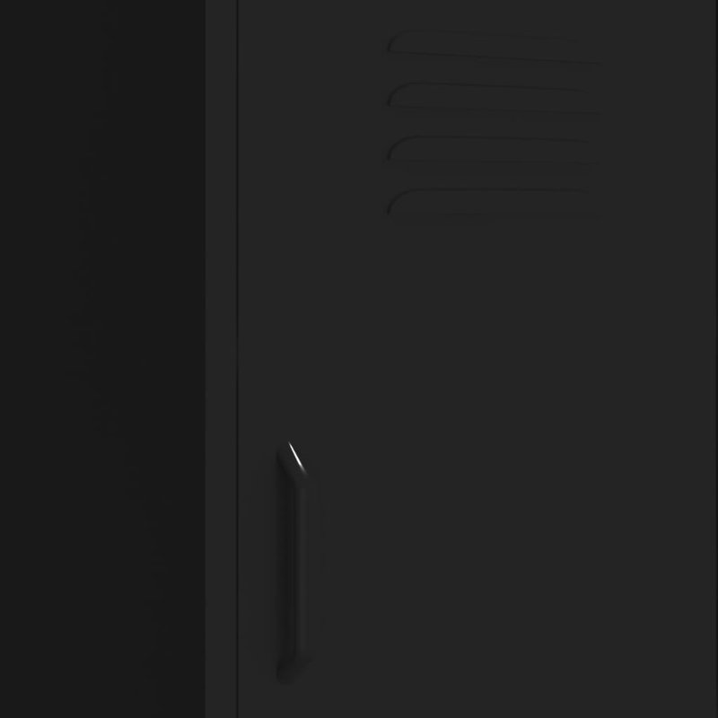 Storage Cabinet Freestanding File Cabinet with Shelves for Office Steel, Black