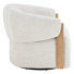 Fauteuil d'appoint pivotant rembourré Denice Longfield