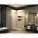 Unidoor Plus 53.5" W x 30.375" D x 72" H Frameless Pivot Rectangle Shower Enclosure with Fixed Panel