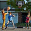 Adjustable Height Foldable 76Cm Metal Portable Basketball Hoop