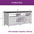 Modern Mid-Century Entertainment Center Media Console Table TV Stand With Power Outlet Storage Cabinets And Open Shelf-608094781