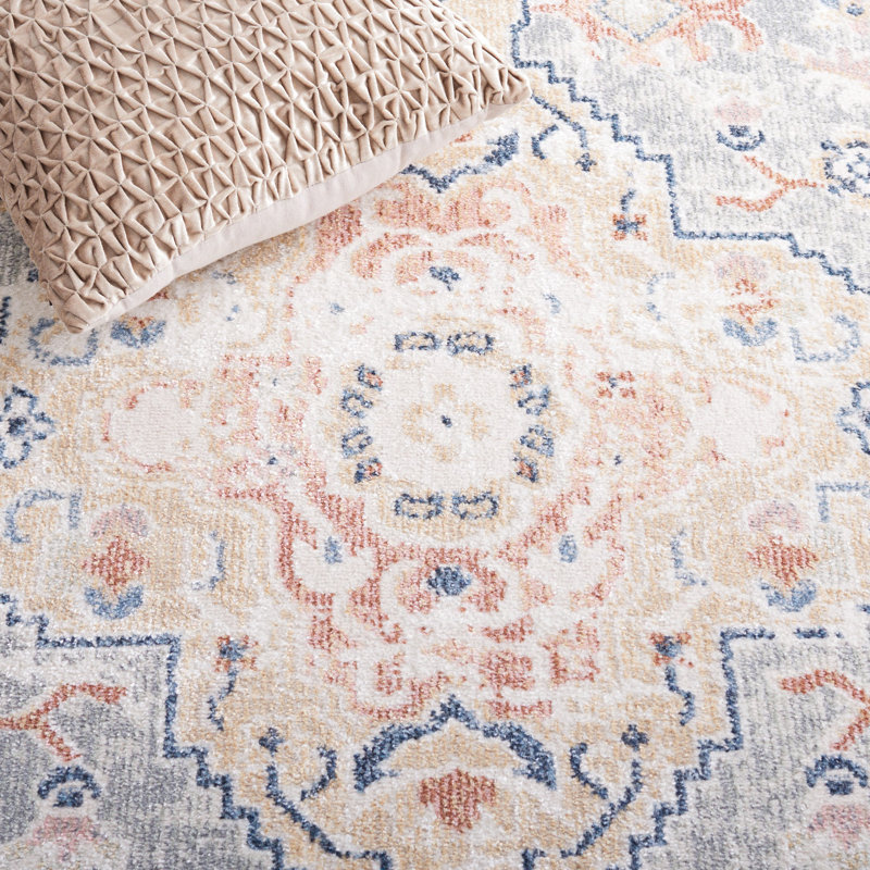 Bayside Performance Machine Washable Oriental Rug, Square 6'7"