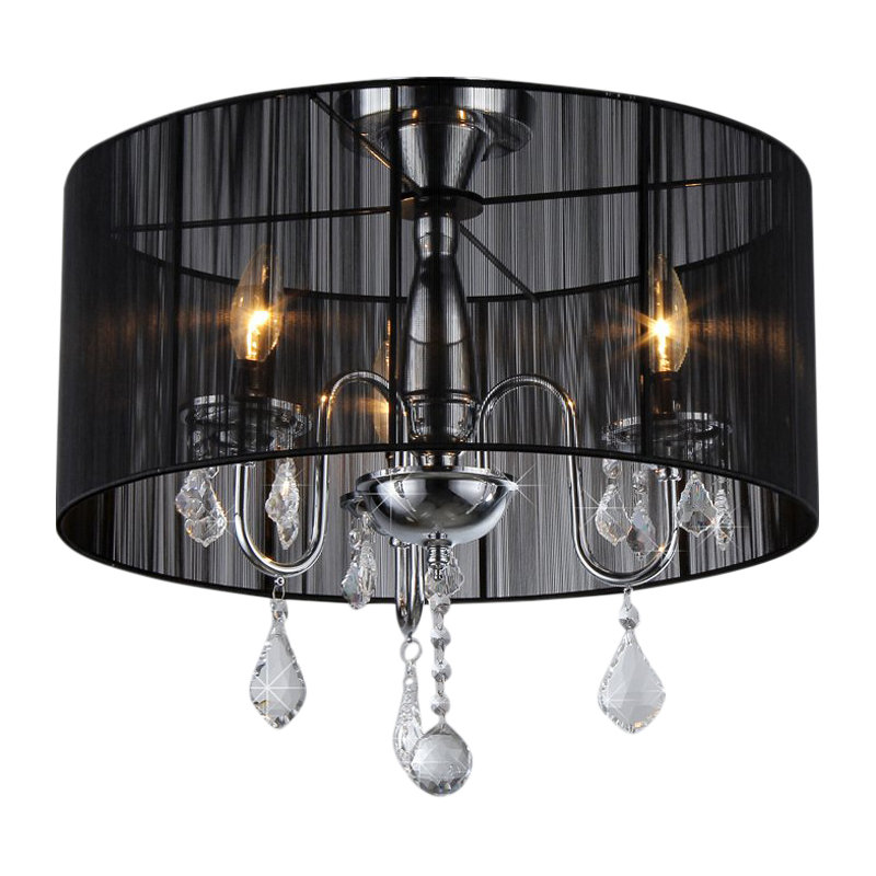 Lustree tambour 3 lumières de style bougie Slaton