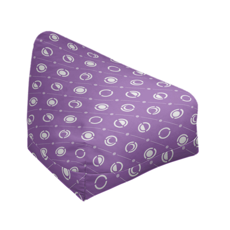 Housse de sac de pois, H 27 po x l 30 po x P 25 po, Bourre en polyester, Violet