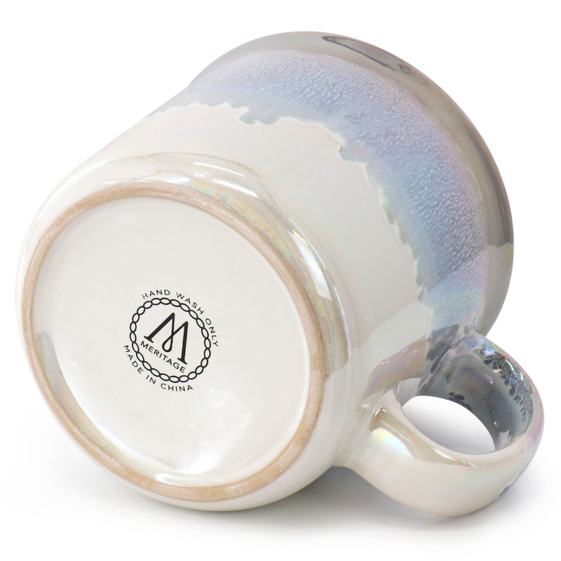 Ensemble de grandes tasses en grès réfractaire 19,8 oz Meritage Luster