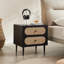 50cm W Solid Wood Bedside Table-647949252