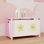 Boîte à jouets avec couvercle, coffre à jouets avec charnières de sécurité pour les garçons et les filles, organisateur de rangement pour le salon, la salle de jeux, la chambre de bébé, la chambre à coucher, L 24 po x l 15 po x H 15 po, rose
