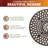 Round Metal Outdoor Dining Table With Umbrella Hole , 41'' in. W 41'' in. D-1532495587
