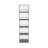 Sutton Slim Bookcase with Modern 5-Shelf Design-1904028579-1888429275