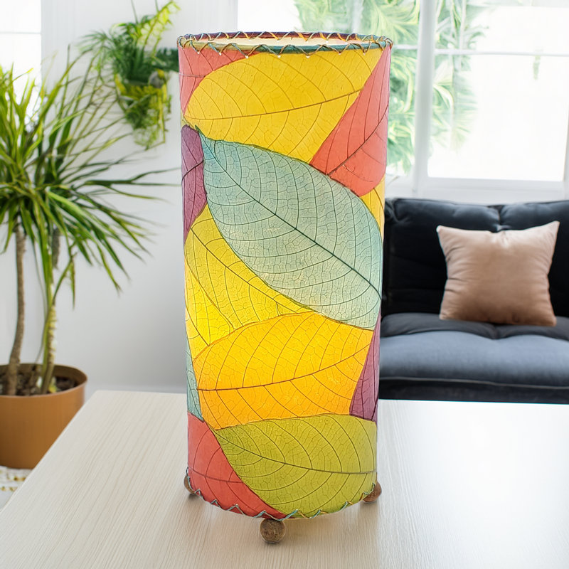 Lampe de table 17 "quintan, Mauve / Bleu / Rouge