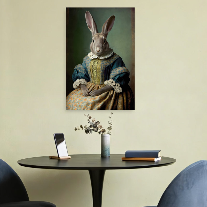 Reproduction d'art mural Regal Hare, H 24 po x l 16 po