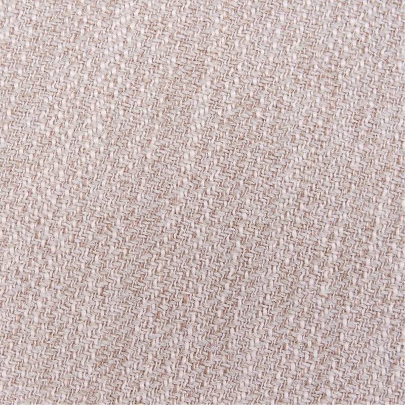 Chaises de salle à manger rembourrées modernes avec dossier incurvé, tissu beige et base en bois d'hévéa noyer, ensemble de 2