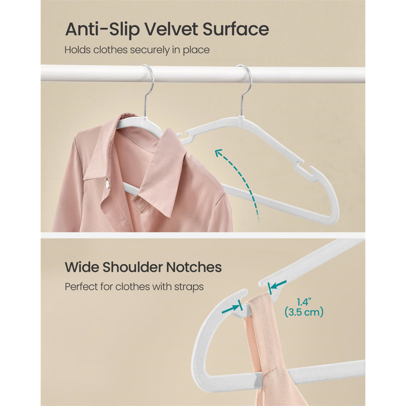 Balcar Velvet Standard Hanger, White
