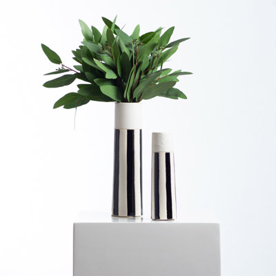 Silk Eucalyptus Arrangement in Vase