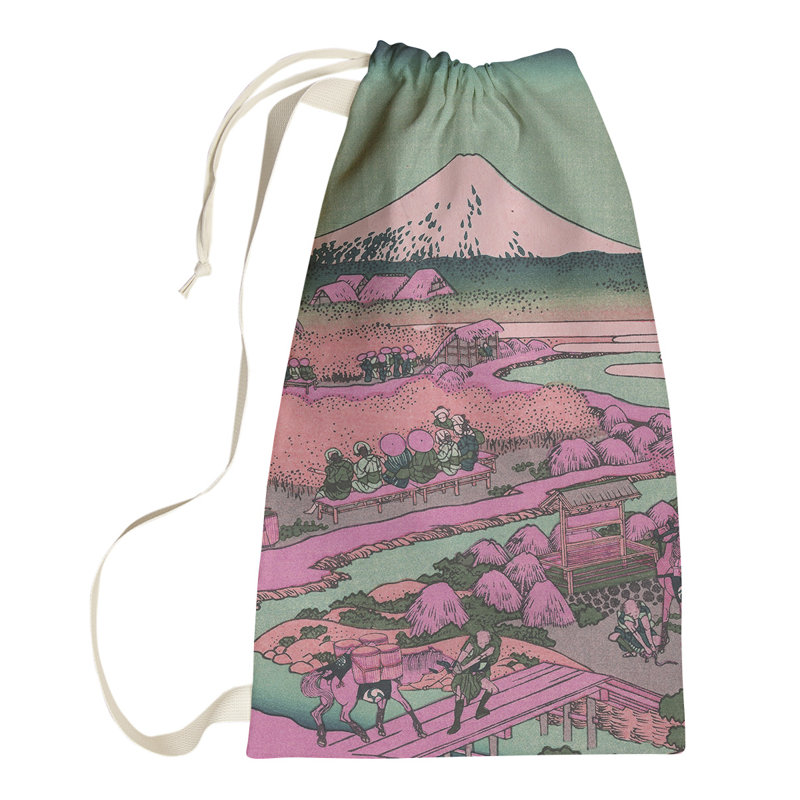 Hague Fabric Laundry Bag with Handles, Small ( 64" H x 20" W x 1.5" D), Pink