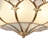 4-Light Brass Lotus Semi-Flush Mount Ceiling Light
