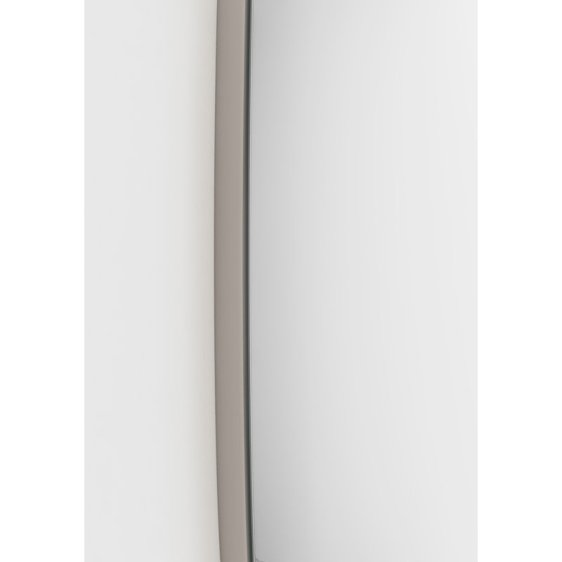 Lakaiya Wood Flat Wall Mirror, Taupe