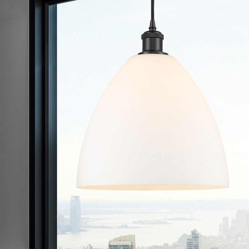 14.75" H x 12" W x 12" D, White, Matte Black