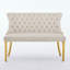 Banc capitonné Velvetta Mid Century Modern