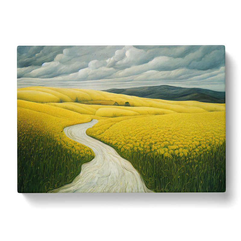 Brilliant Spring Meadow Landscape - Wrapped Canvas, 35cm H x 50cm W x 3cm D