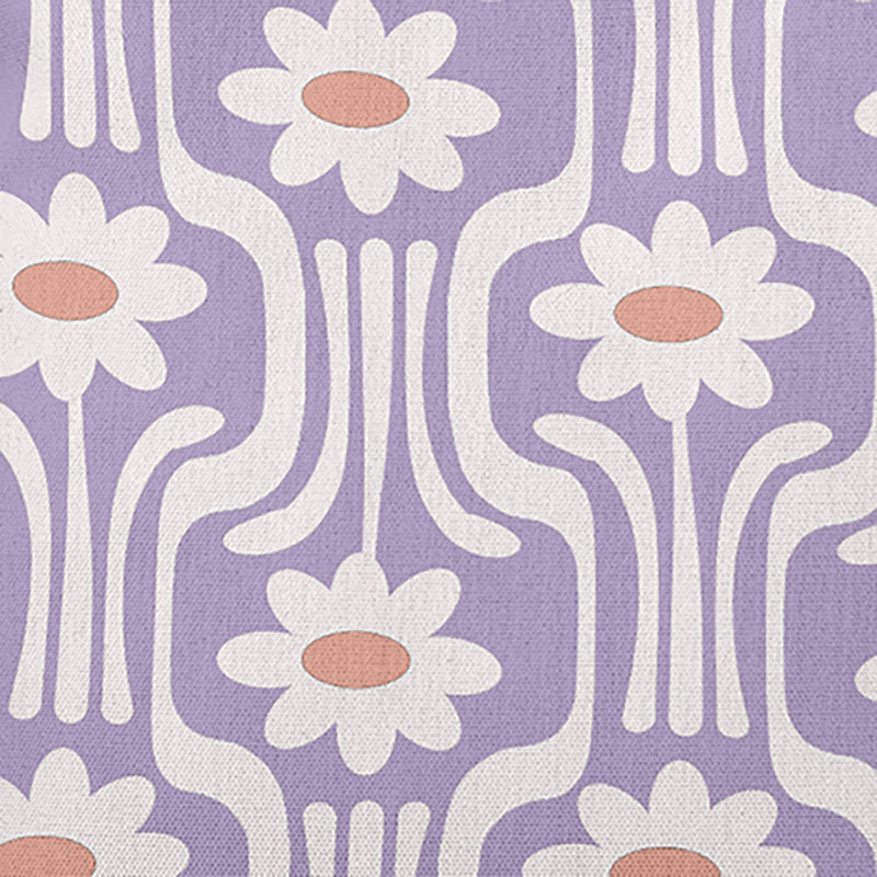 Coussin décoratif floral intérieur / extérieur Flower Power, H 18 po x l 18 po, Fleurs de lilas